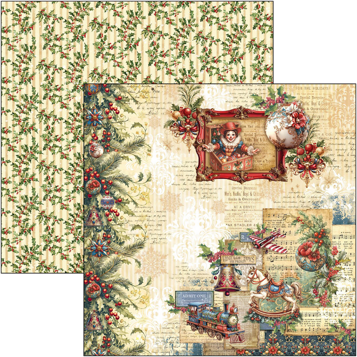 Ciao Bella Toy Shop 12" x 12" Scrapbooking Paper Set