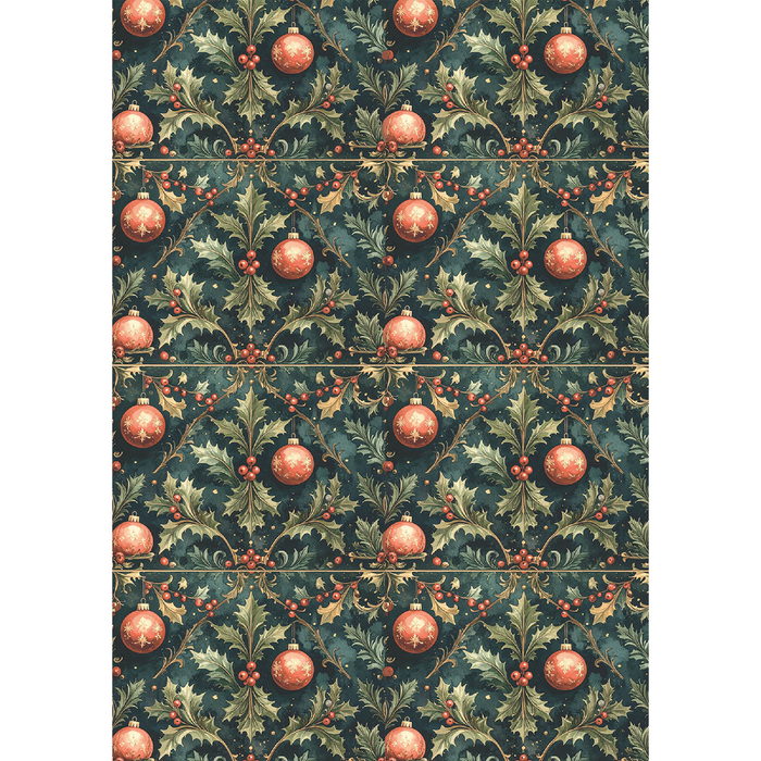 Ciao Bella Hot Cocoa & Holly A5 Mixed Rice Paper 8pc