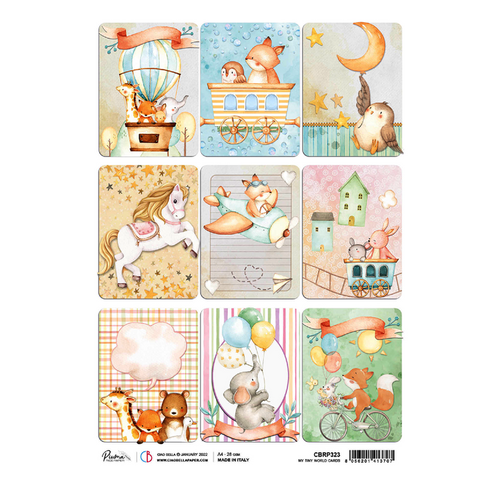Ciao Bella Tiny World A4 Rice Paper (Cards)