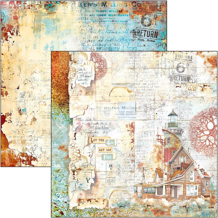 Ciao Bella Coral Reef 8" x 8" Scrapbooking Paper Set