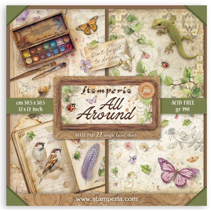 Stamperia All Around 12" x 12" Single Faced Maxi Paper Pad