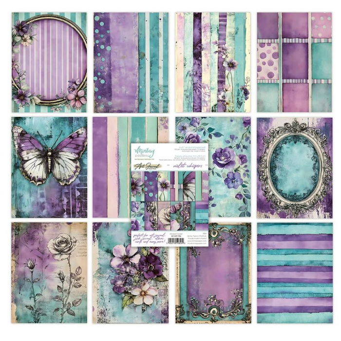 Mintay Paper Violet Whispers 6" x"8 Art Journal Paper Pad