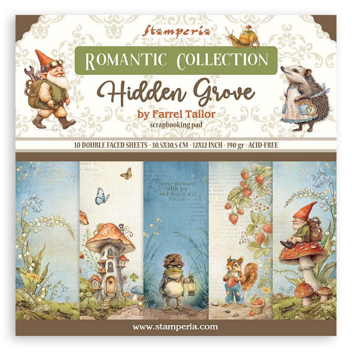 Stamperia Hidden Grove  12" x 12" Scrapbooking Paper Pad