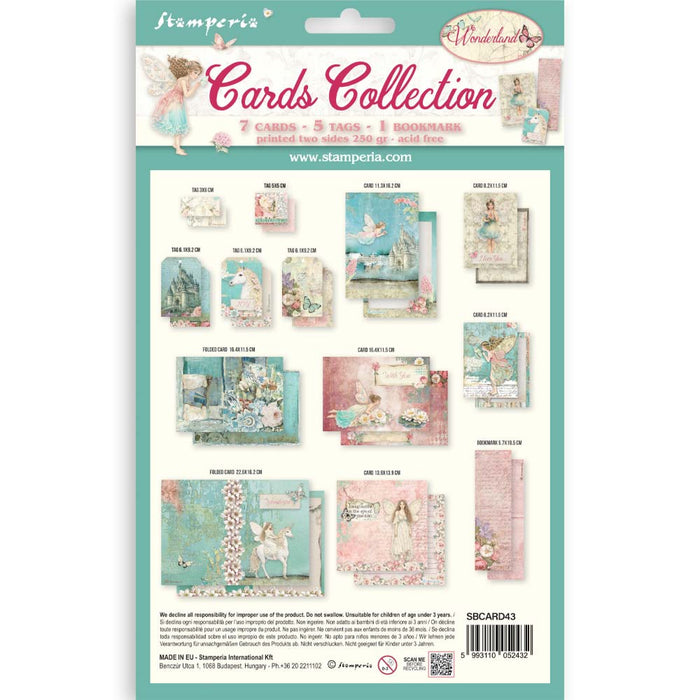 Stamperia Paper Wonderland Cards & Tags Collection