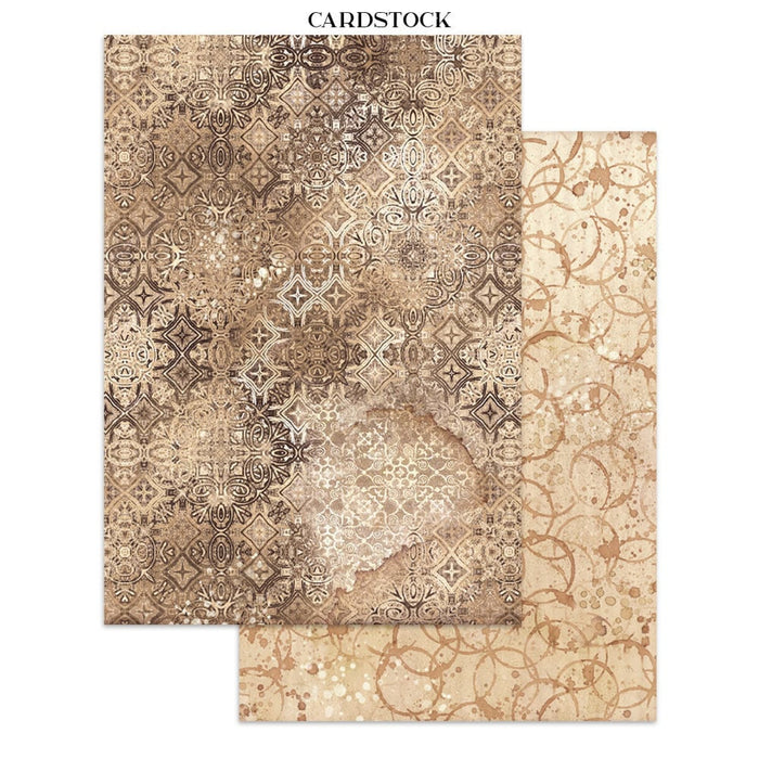 Stamperia Coffee & Chocolate Junk Journal Stickers Cut-outs Backgrounds