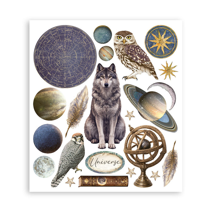 Stamperia Paper Cosmos Infinity Rub On Transfers - Assorted Pack