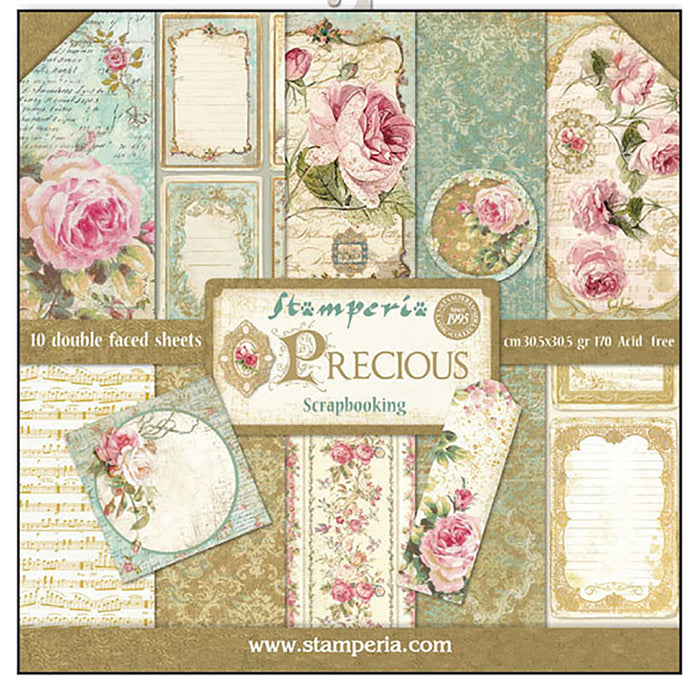 Stamperia Precious 12" x 12" Scrapbooking Paper Pad