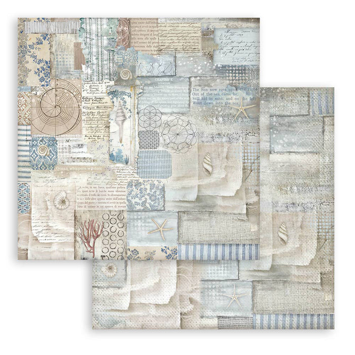 Stamperia Silent Sea 12" x 12" Maxi Backgrounds Selection Paper Pad