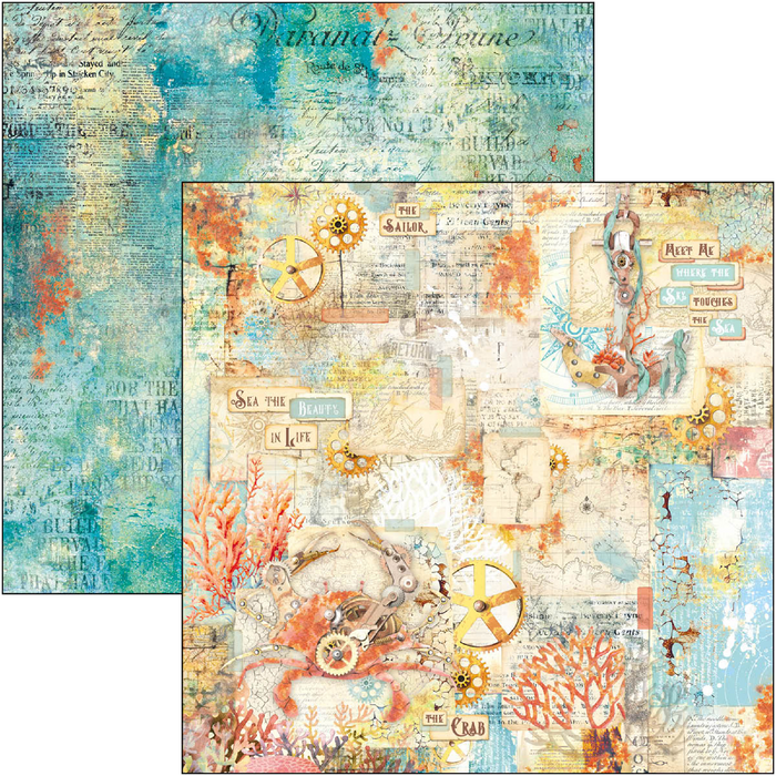 Ciao Bella Coral Reef 8" x 8" Scrapbooking Paper Set