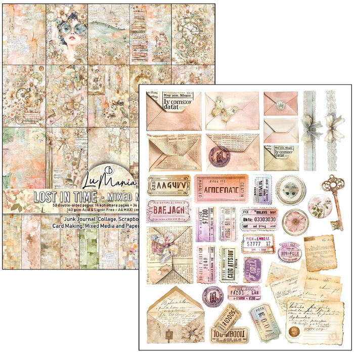 Ciao Bella Paper Lost in Time A4 Maxi Mixed Media Book