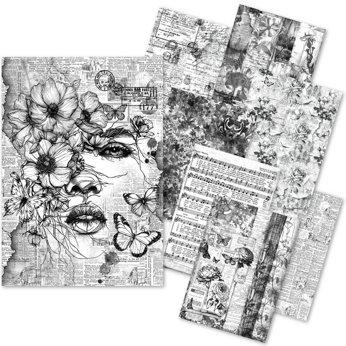 Ciao Bella Craftmix Meaningful Memories Mixed A5 Paper Pack 8pc