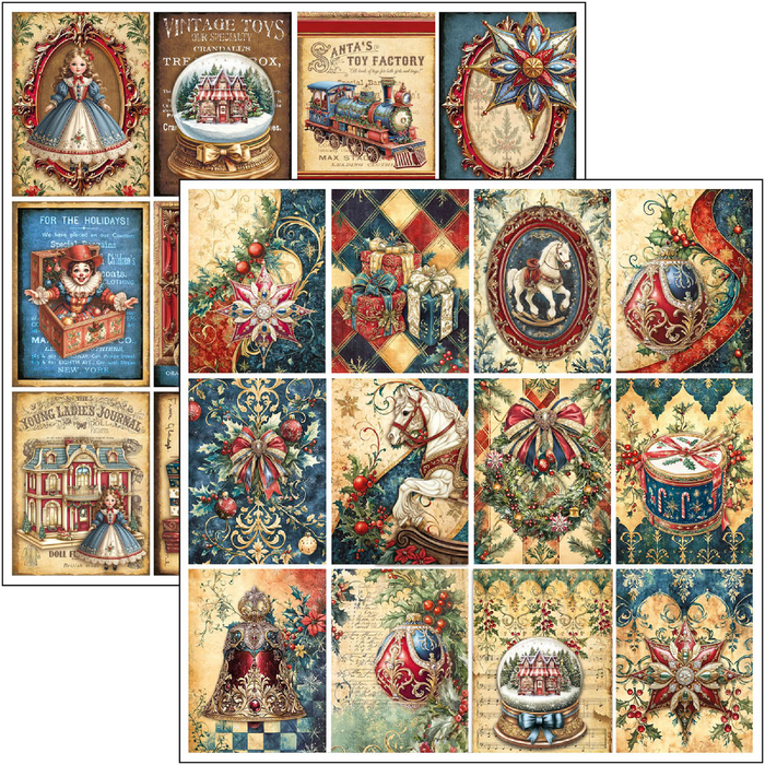 Ciao Bella Toy Shop 12" x 12" Patterns Scrapbooking Paper Set