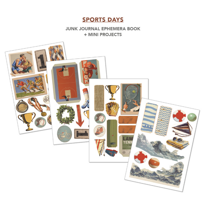 Ciao Bella Sports Days A4 Junk Journal & Ephemera Book