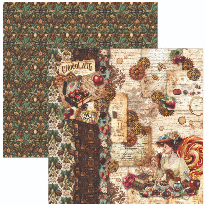 Ciao Bella Paper Chocolate Wanderlust 12" x 12" Scrapbooking Paper Set