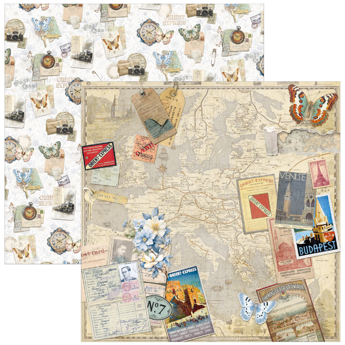 Ciao Bella Eastern Journey 12" x 12" Patterns Scrapbooking Paper Set