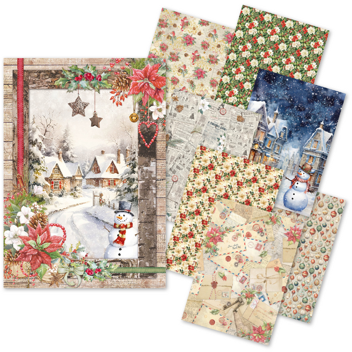 Ciao Bella Christmas Vibes A5 Mixed Rice Paper 8pc