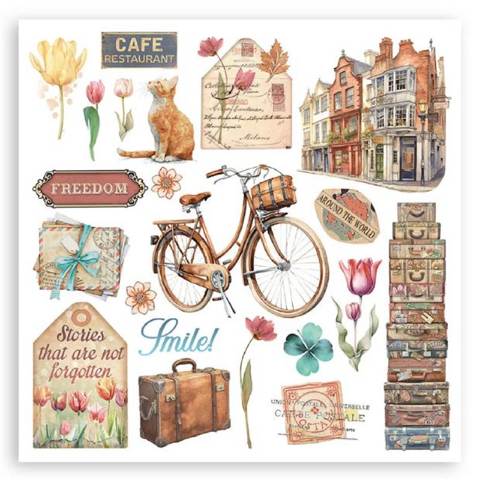 Stamperia Art Of Travelling Rub On Transfers - Assorted Pack