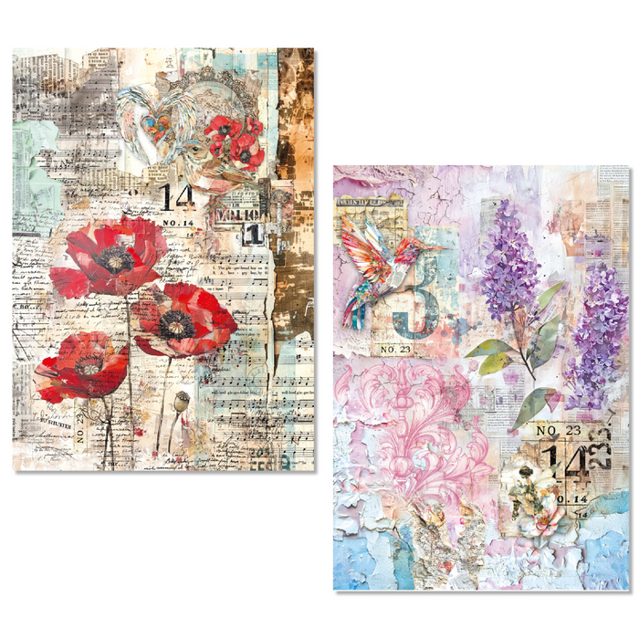 Ciao Bella Paper The Sound Of Spring A5 Mixed Rice Paper 8pc