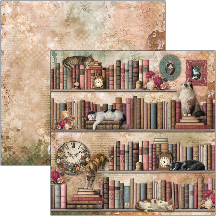 Ciao Bella Book Lovers 8" x 8" Scrapbooking Paper Set