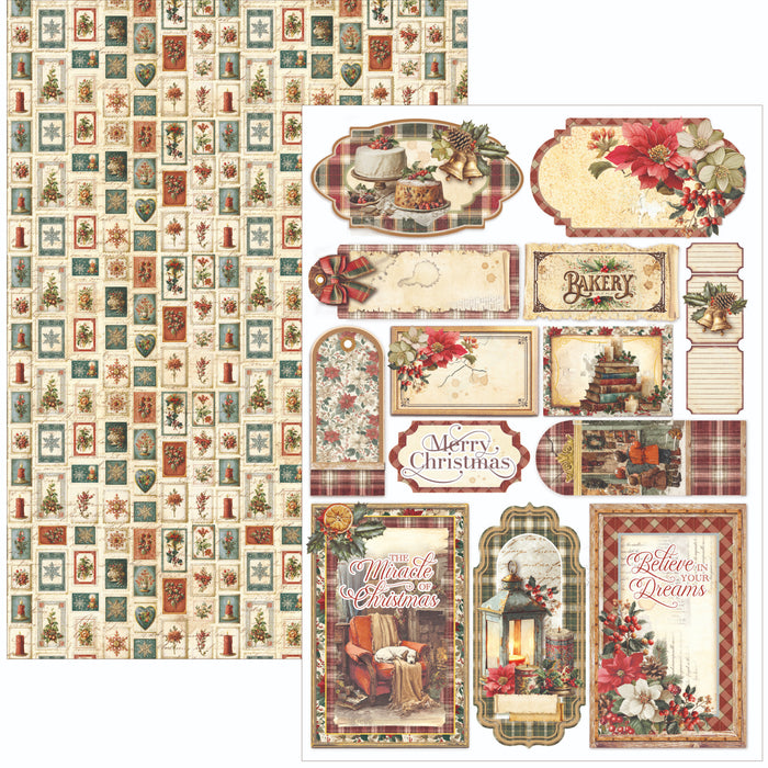 Ciao Bella Paper Merry & Bright A4 Scrapbooking Paper Set