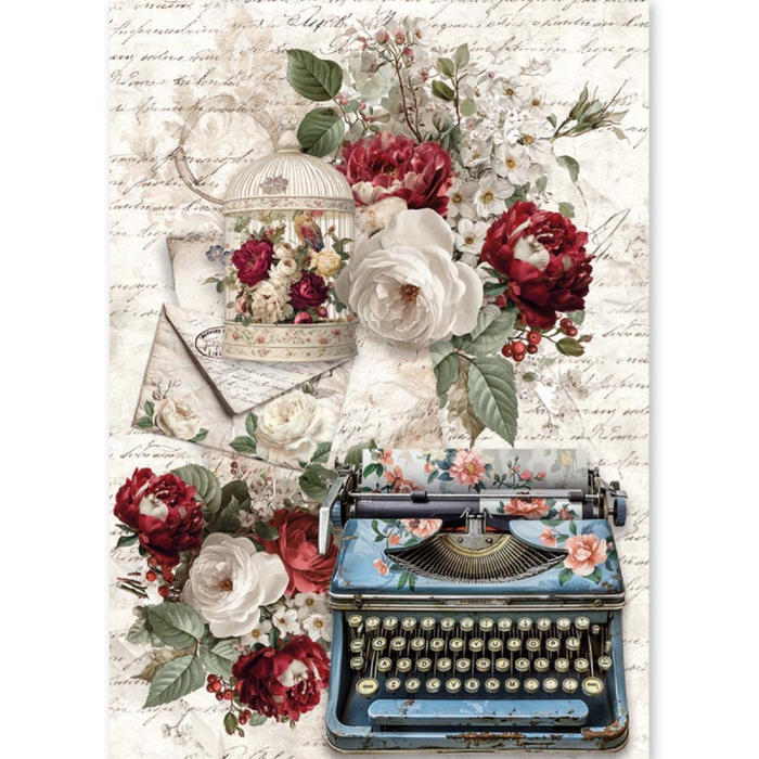 Ciao Bella Paper Bohemian Burgundy A5 Mixed Rice Paper 8pc