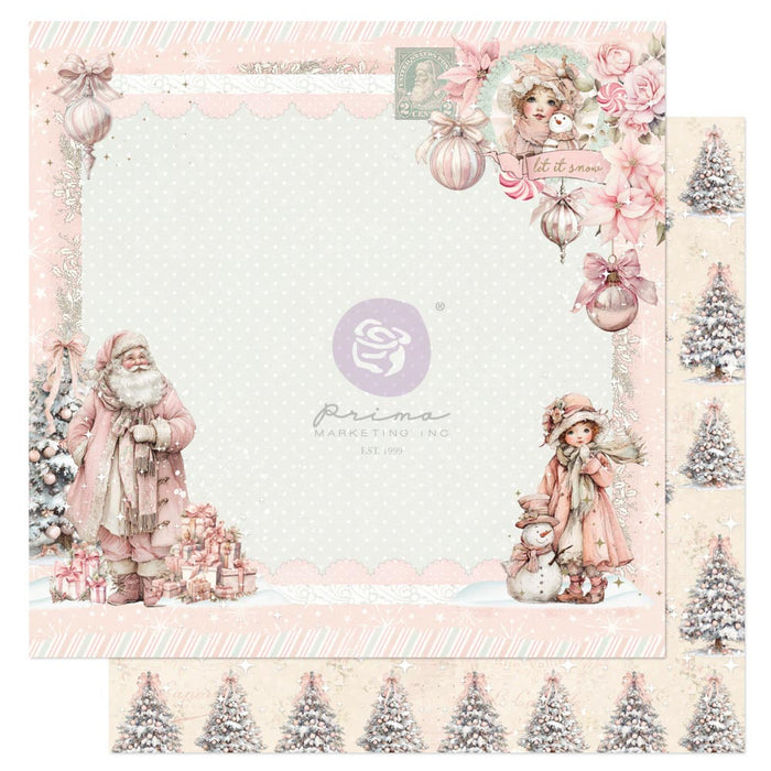 Prima Marketing Christmas Blush 12" x 12" Paper Set