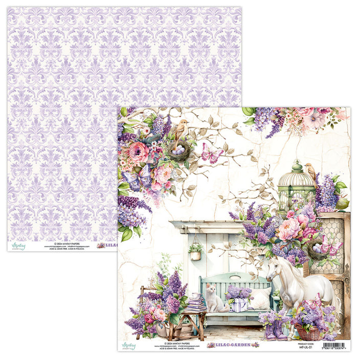 Mintay Lilac Garden 6" x"6 Paper Pad