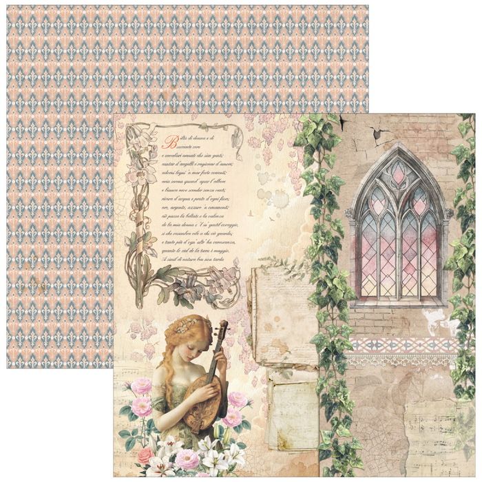 Ciao Bella Paper Courtly Love 12" x 12" Scrapbooking Paper Set