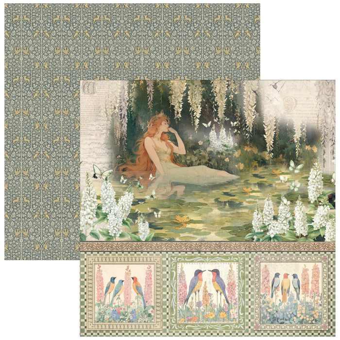 Ciao Bella Paper Courtly Love 8" x 8" Scrapbooking Paper Set