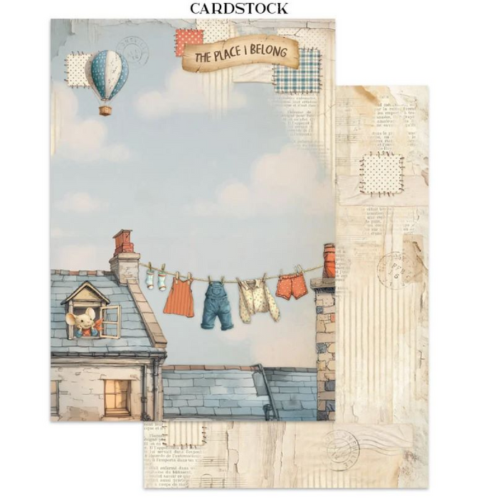 Stamperia Family Junk Journal Stickers Cut-outs Backgrounds