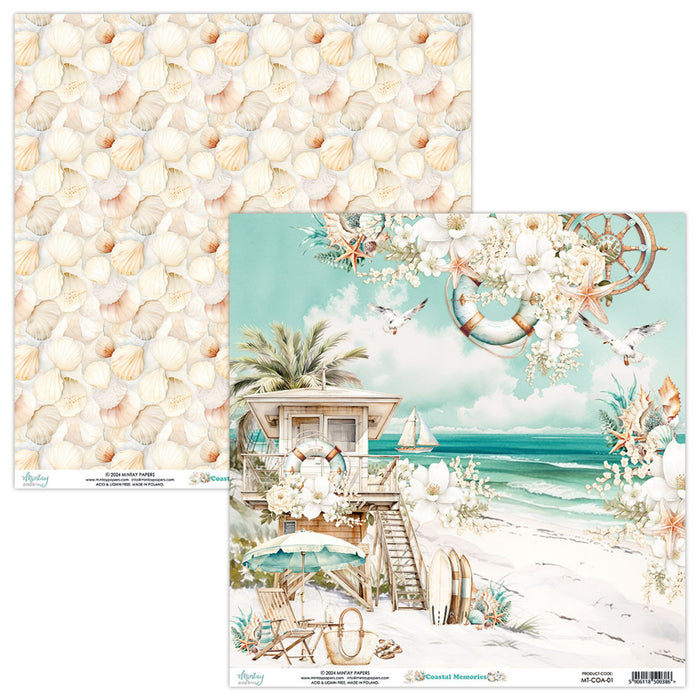 Mintay Coastal Memories 12" x"12 Scrapbooking Paper Set
