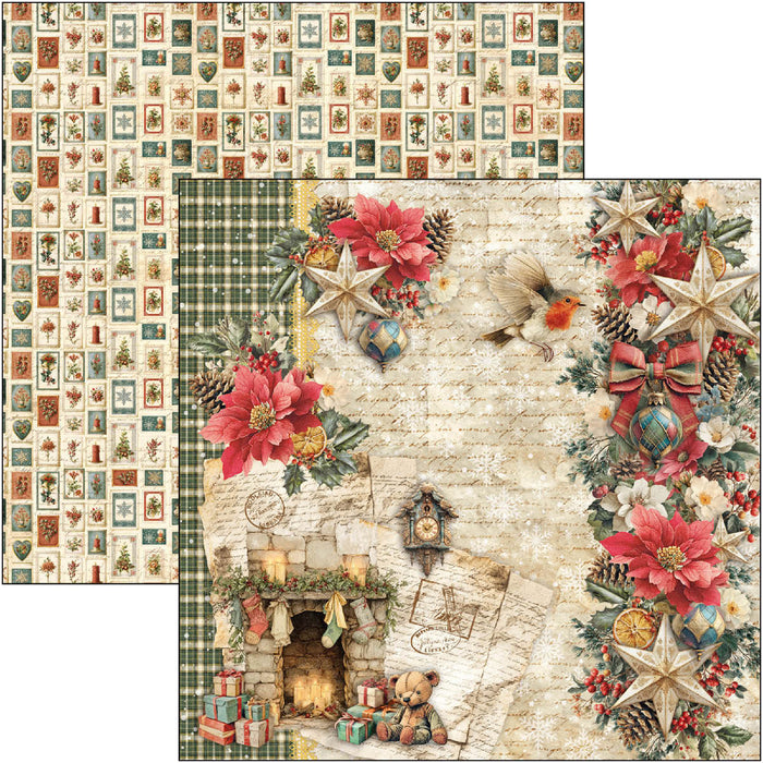 Ciao Bella Paper Merry & Bright 8" x 8" Scrapbooking Paper Set