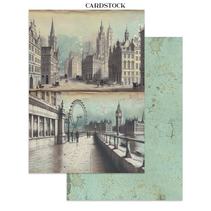 Stamperia Voyages Fantastiques Junk Journal Stickers Cut-outs Backgrounds