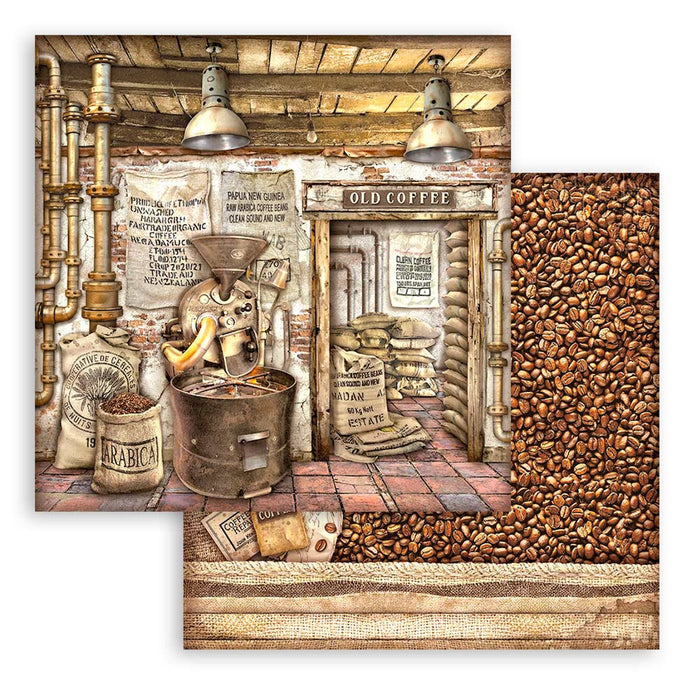 Stamperia Coffee & Chocolate 12" x 12" Scrapbooking Paper Pad