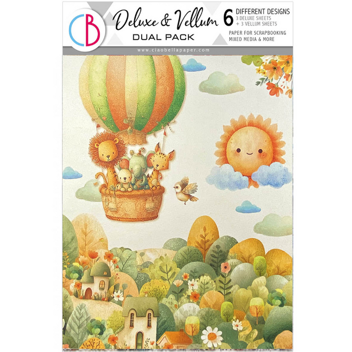 Ciao Bella Lunibloom A4 Deluxe Pearl Paper & Vellum Dual Pack