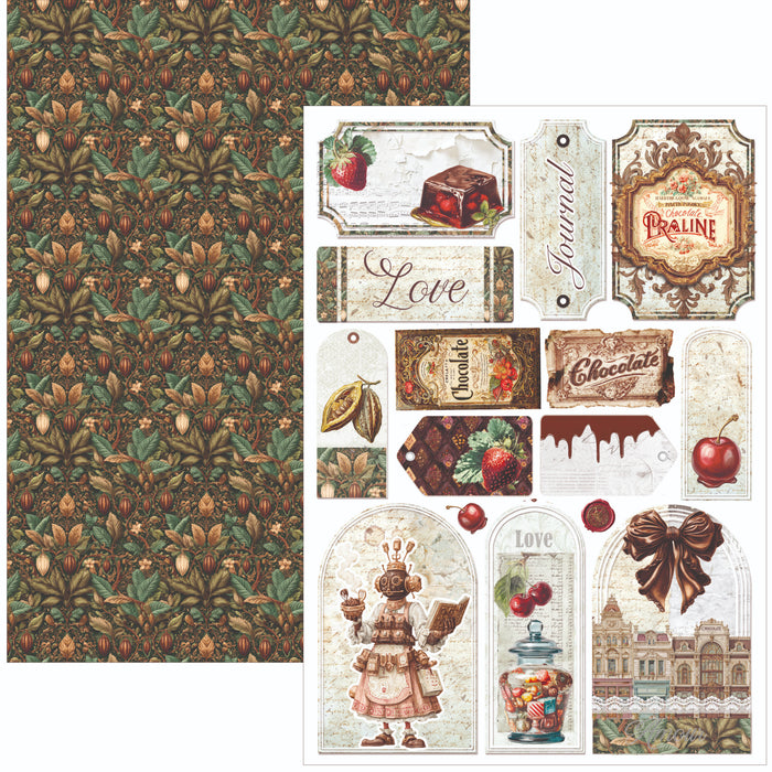 Ciao Bella Paper Chocolate Wanderlust A4 Scrapbooking Paper Set