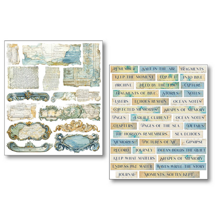 Ciao Bella Paper Edge of the Ocean Sticker Set 10pc