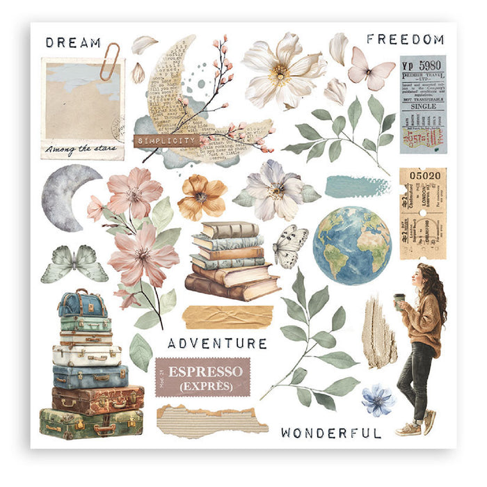 Stamperia Secret Diary Rub On Transfers - Assorted Pack