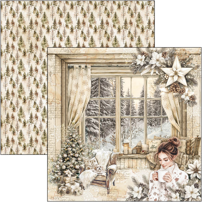 Ciao Bella Paper Winter Season 8" x 8" Scrapbooking Paper Set