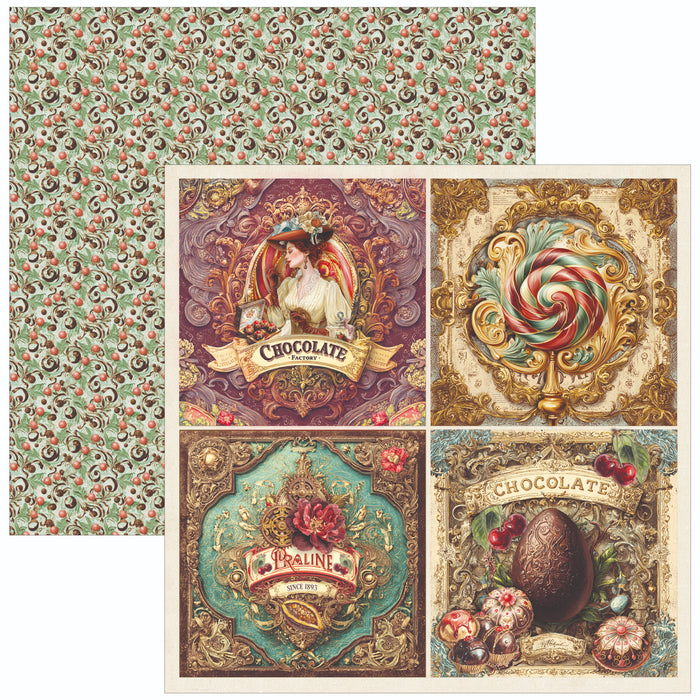 Ciao Bella Paper Chocolate Wanderlust 8" x 8" Scrapbooking Paper Set