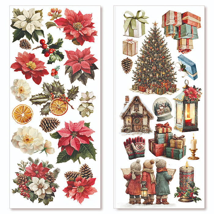 Ciao Bella Paper Merry & Bright Art Transparent Stickers 5pc