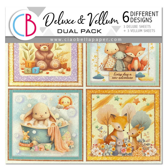 Ciao Bella Lunibloom Deluxe Pearl Paper & Vellum Dual Pack