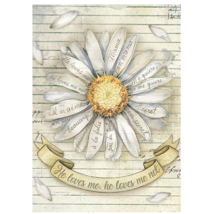Stamperia Daisy Art A6 Mini Rice Paper Pack