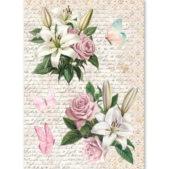 Ciao Bella Paper Courtly Love A5 Mixed Rice Paper 8pc