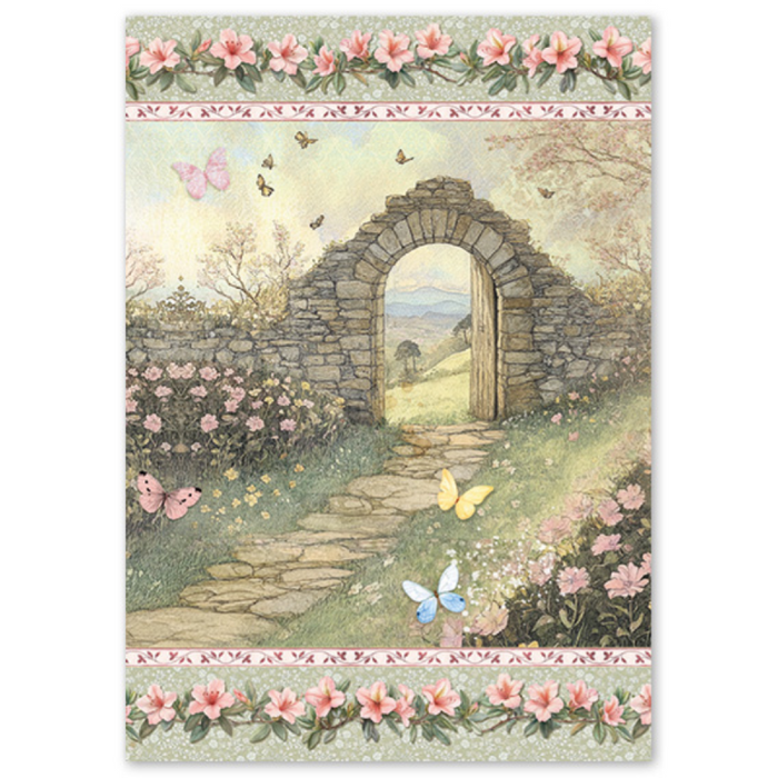 Ciao Bella Paper Courtly Love A4 Mixed Rice Paper 4pc