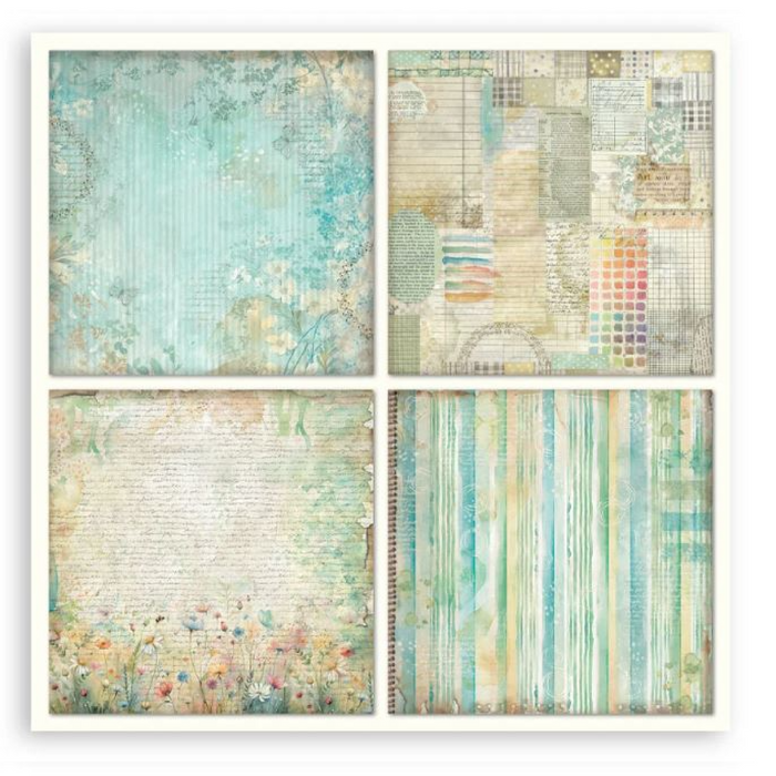 Stamperia Daisy Art 8" x 8" Single Faced Maxi Paper Pad