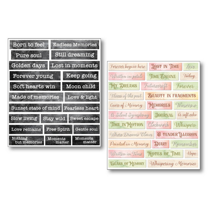 Ciao Bella Paper Lost in Time Sticker Set 10pc