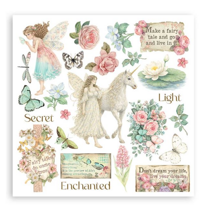Stamperia Paper Wonderland Rub On Transfers - Assorted Pack
