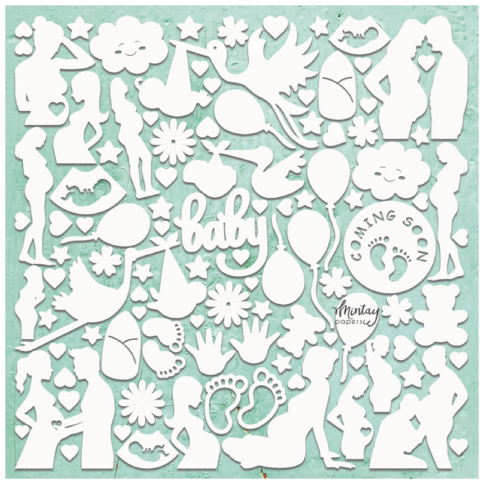 Mintay Chippies Baby Shower Set