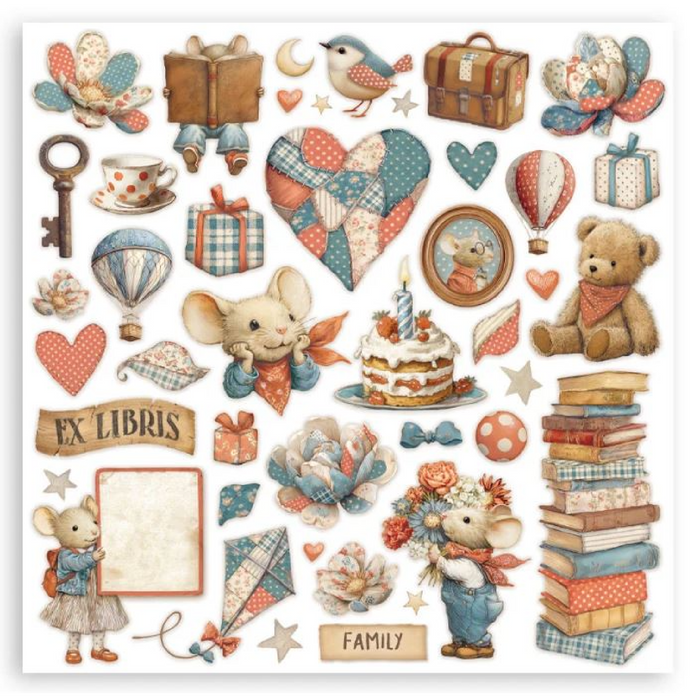 Stamperia Family 8" x 8" Maxi Single Faced Scrapbooking Paper Pad